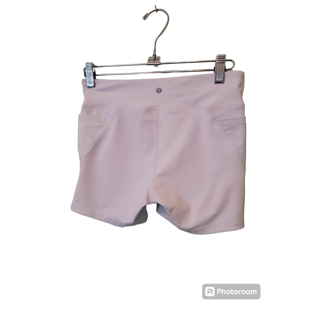 Layers Shorts Summer Activewear White Side Pockets Sz Large Girls Spandex - Picture 3 of 4